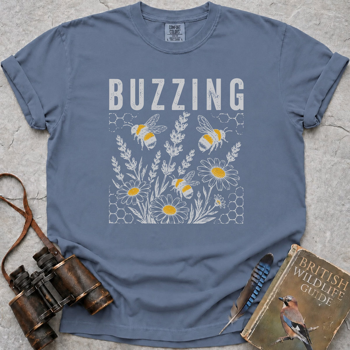 Buzzing T-Shirt — blue jean