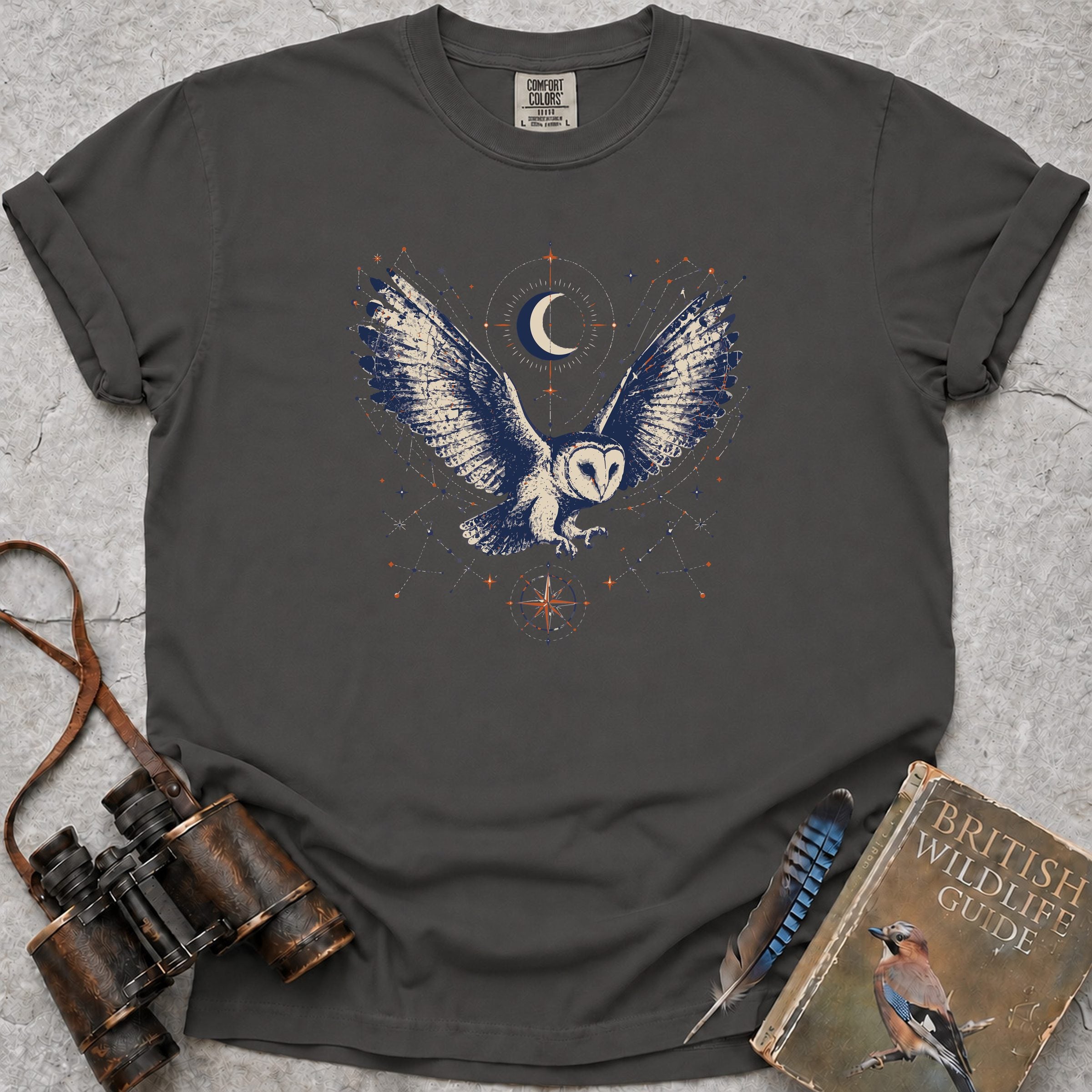 Celestial Owl T-Shirt — pepper
