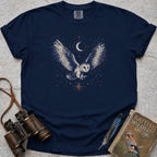 Celestial Owl T-Shirt — true navy