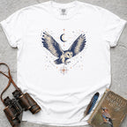 Celestial Owl T-Shirt — white