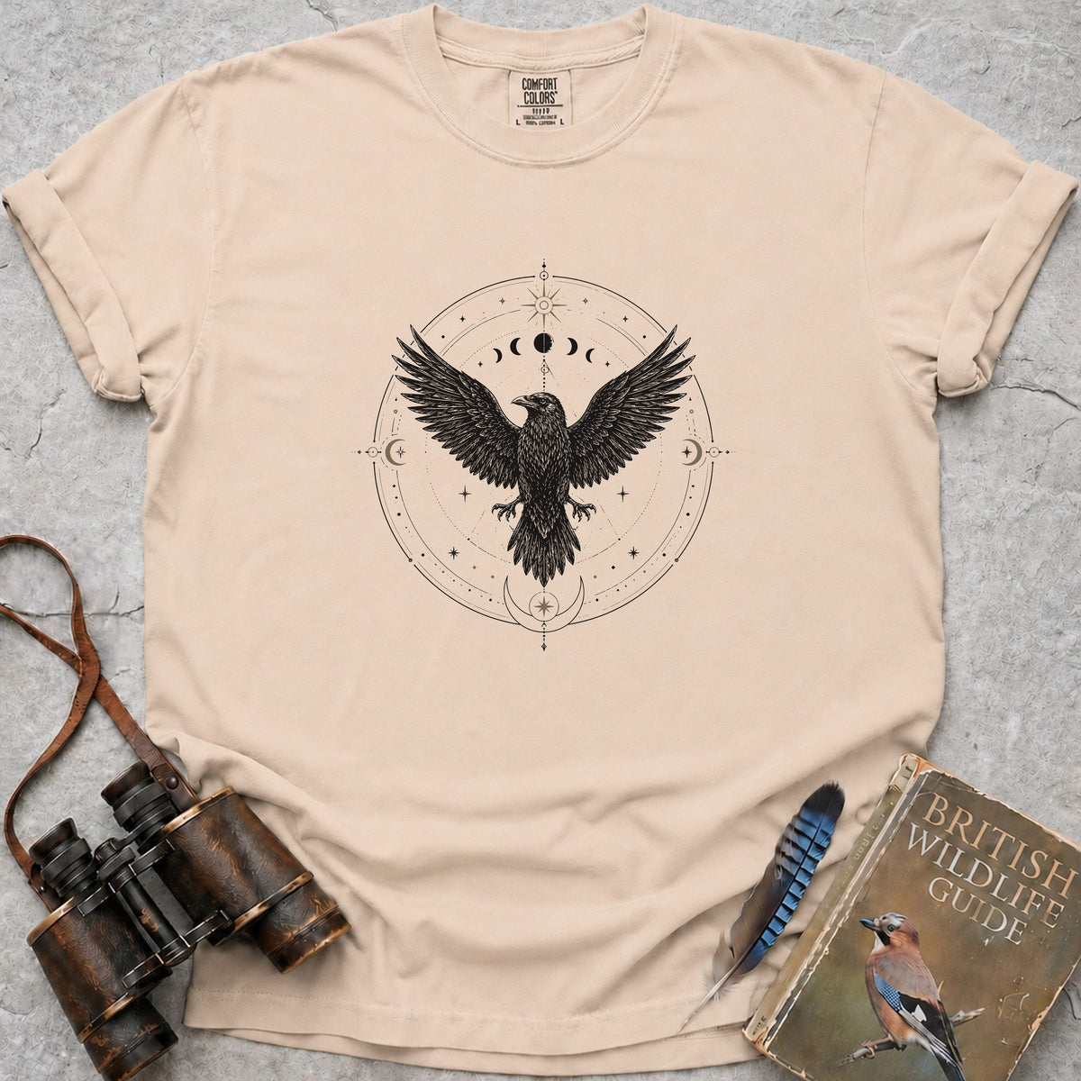 celestial-raven-mandala — ivory