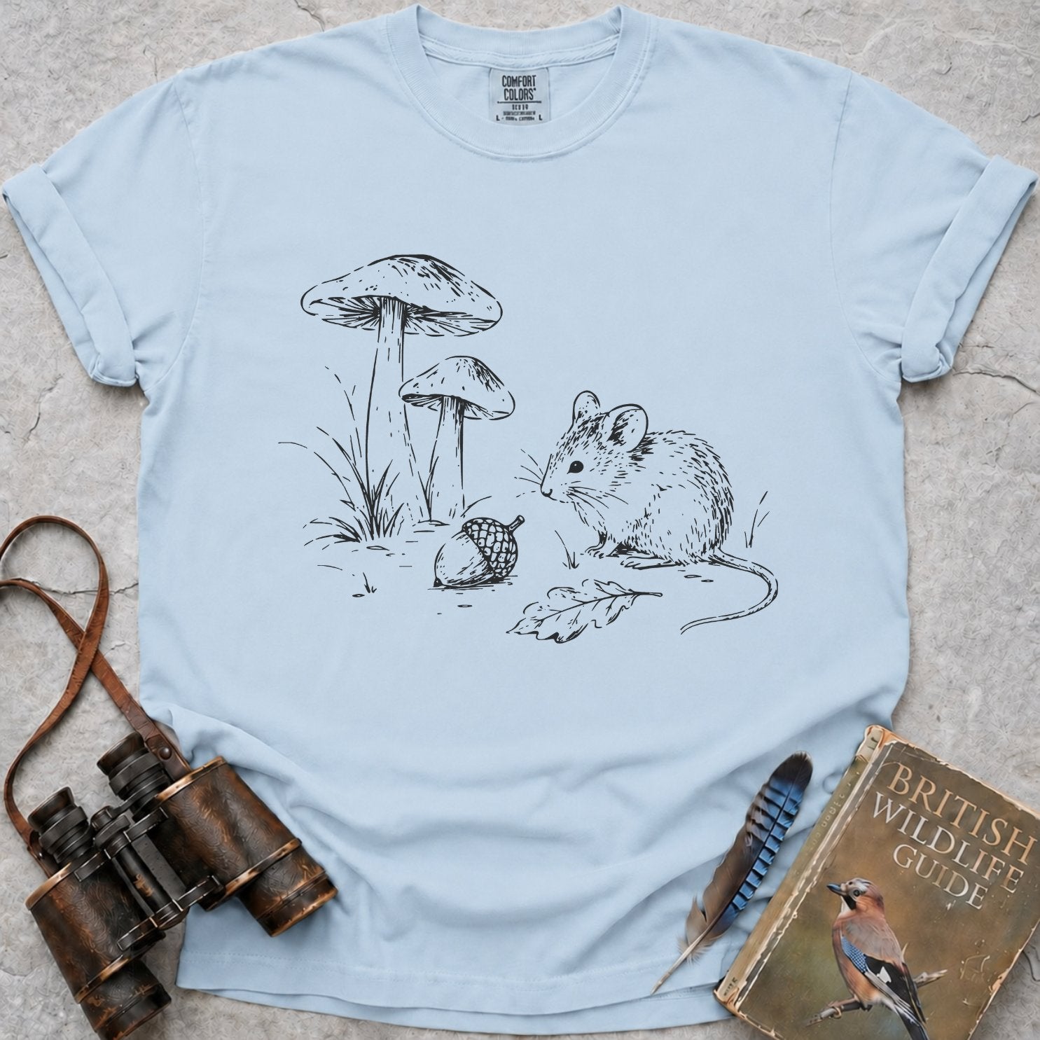 Delicate Woodland Mouse T-Shirt