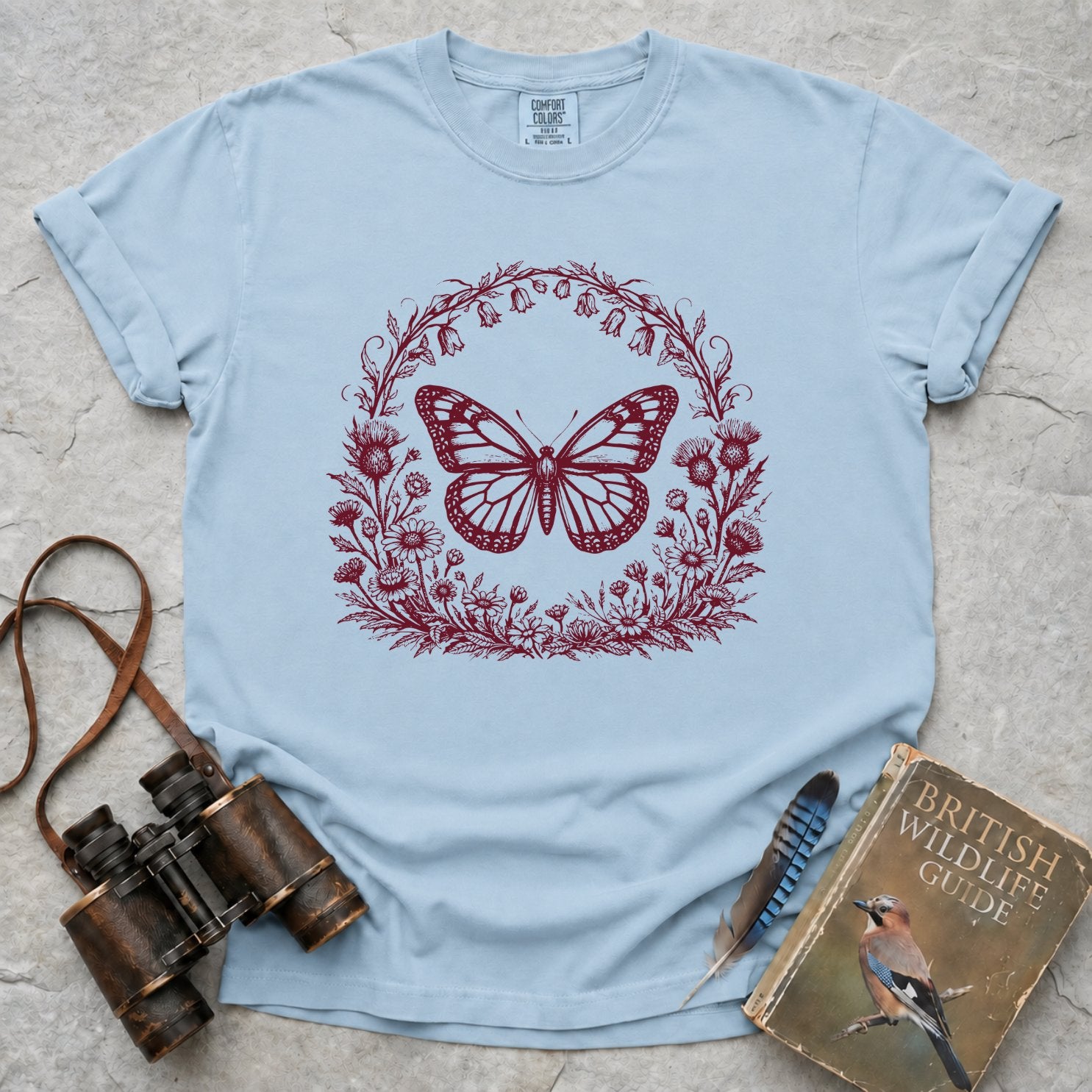 Vintage Woodland Butterfly T-Shirt