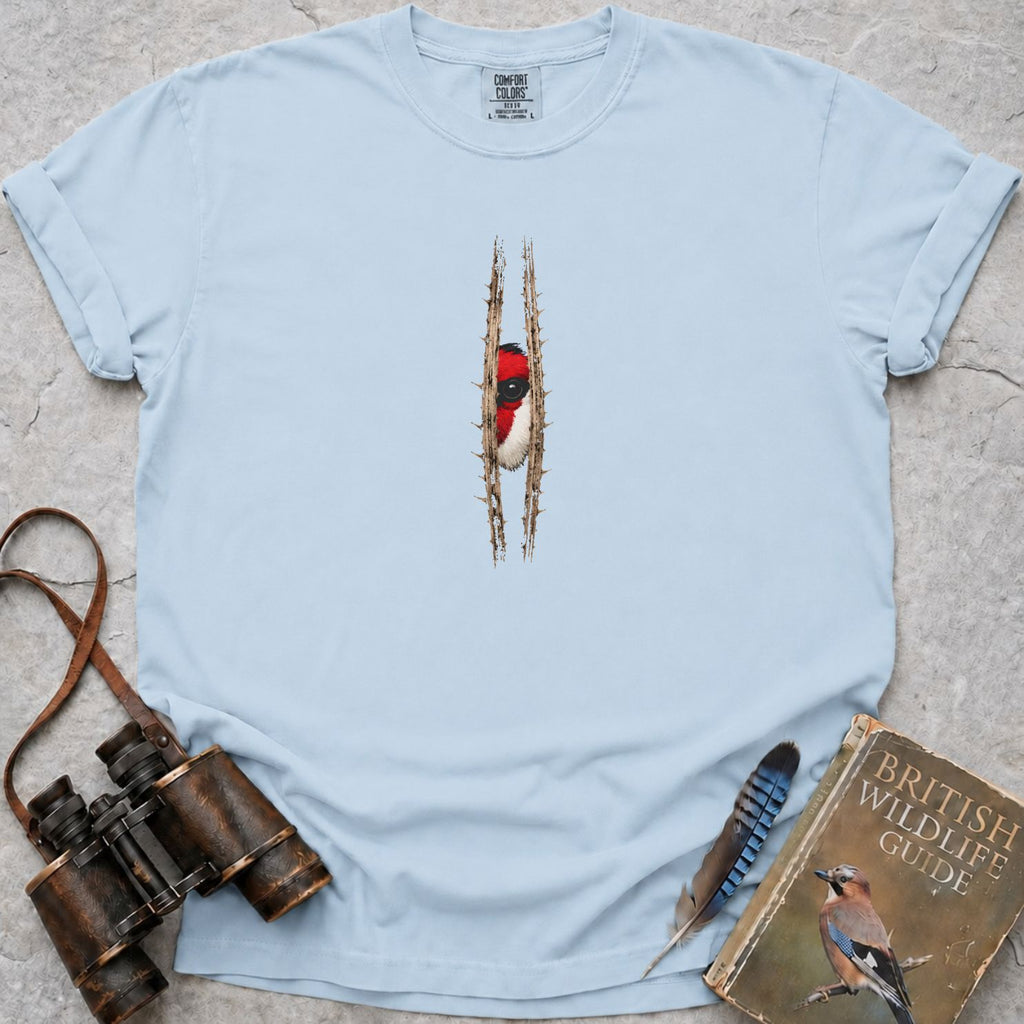 Peeping Goldfinch T-Shirt