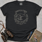 Chaotic And Tired Badger T-Shirt — black