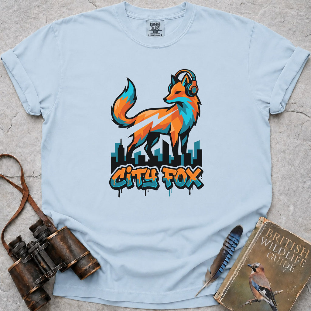 City Fox T-Shirt — chambray