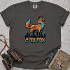 City Fox T-Shirt — pepper