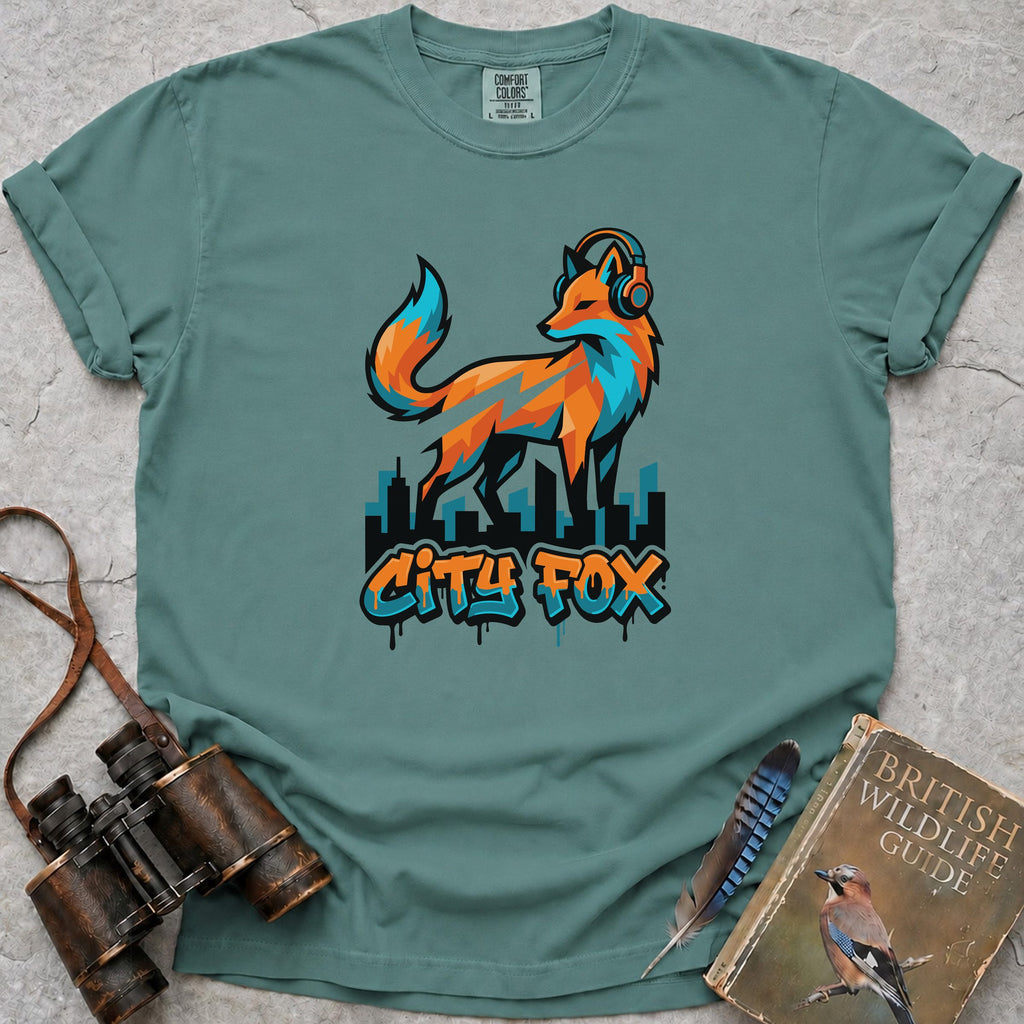City Fox T-Shirt — seafoam