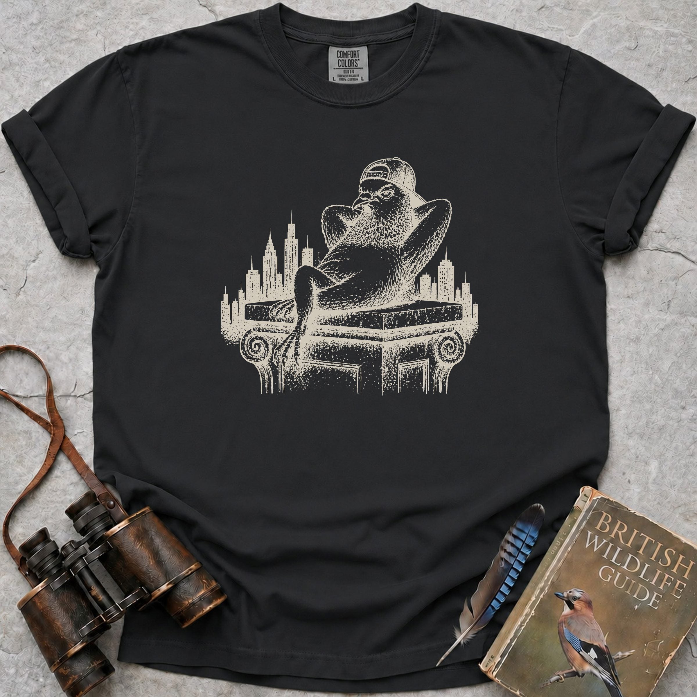 Cool Pigeon T-Shirt — black