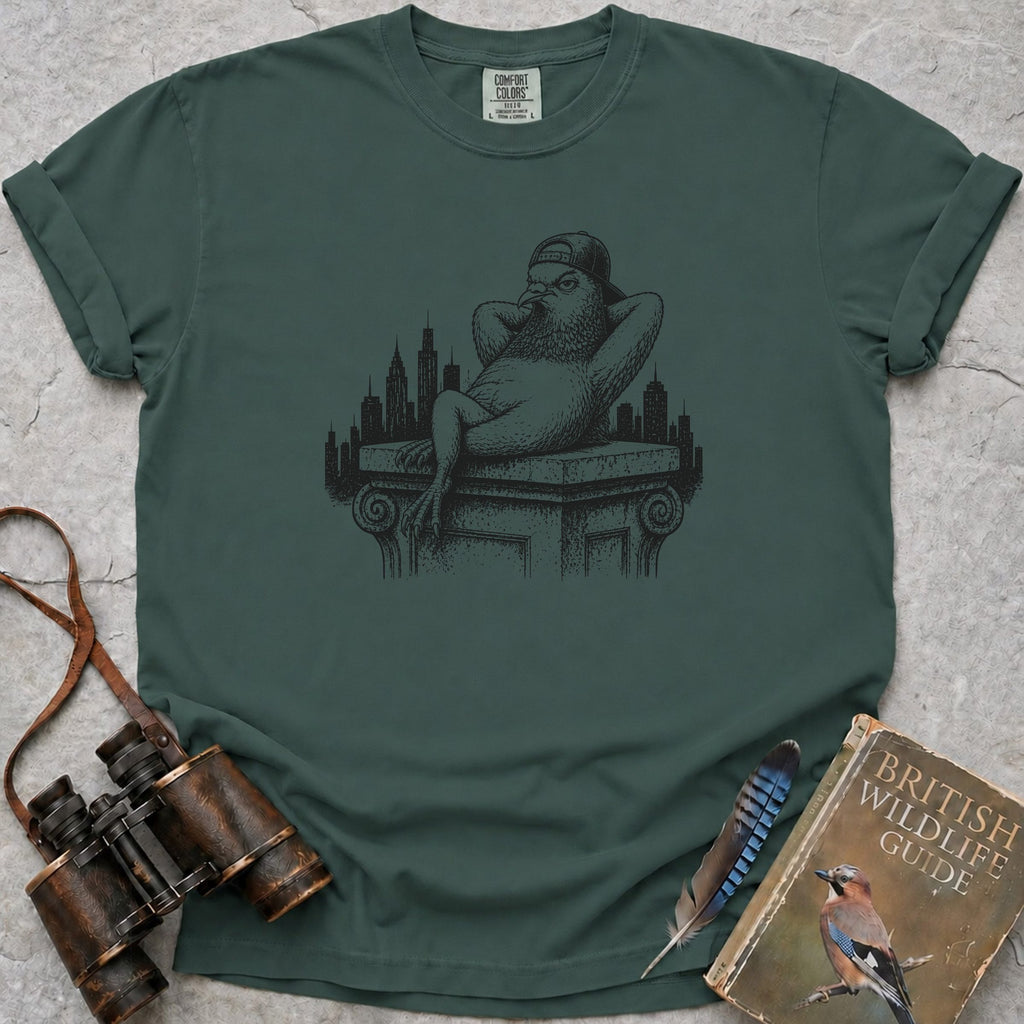 Cool Pigeon T-Shirt — blue spruce