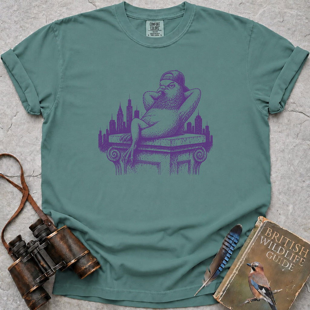 Cool Pigeon T-Shirt — seafoam
