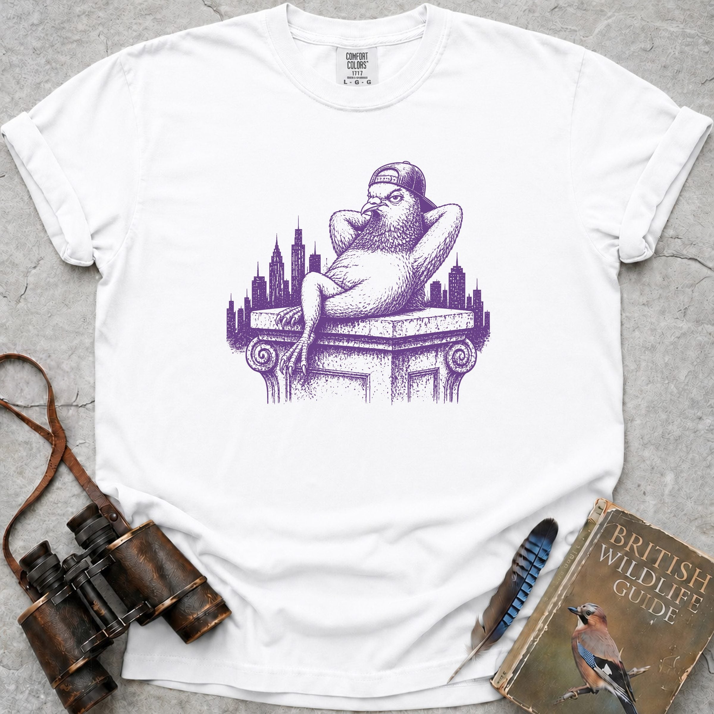 Cool Pigeon T-Shirt — white