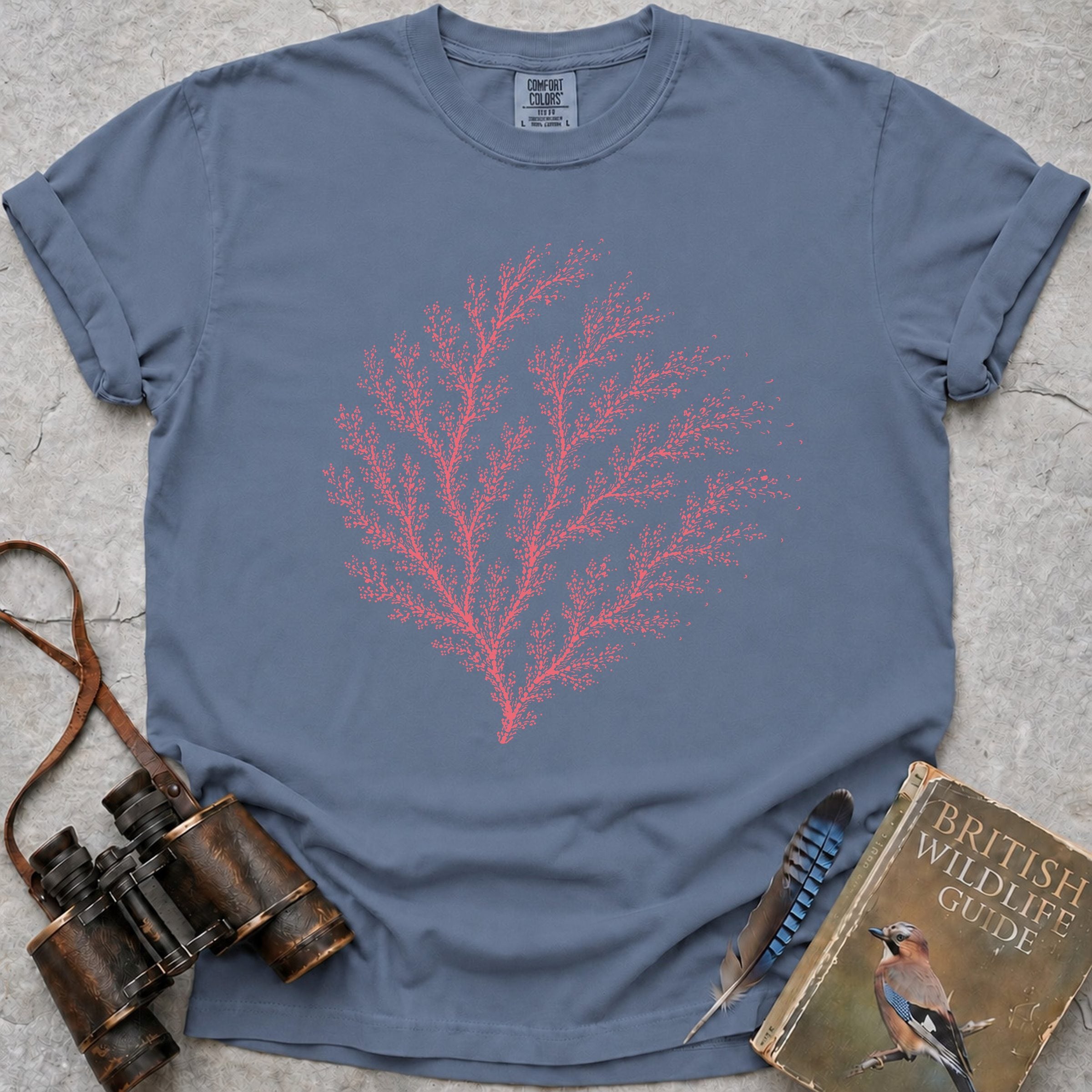 Coral Fan T-Shirt — blue jean