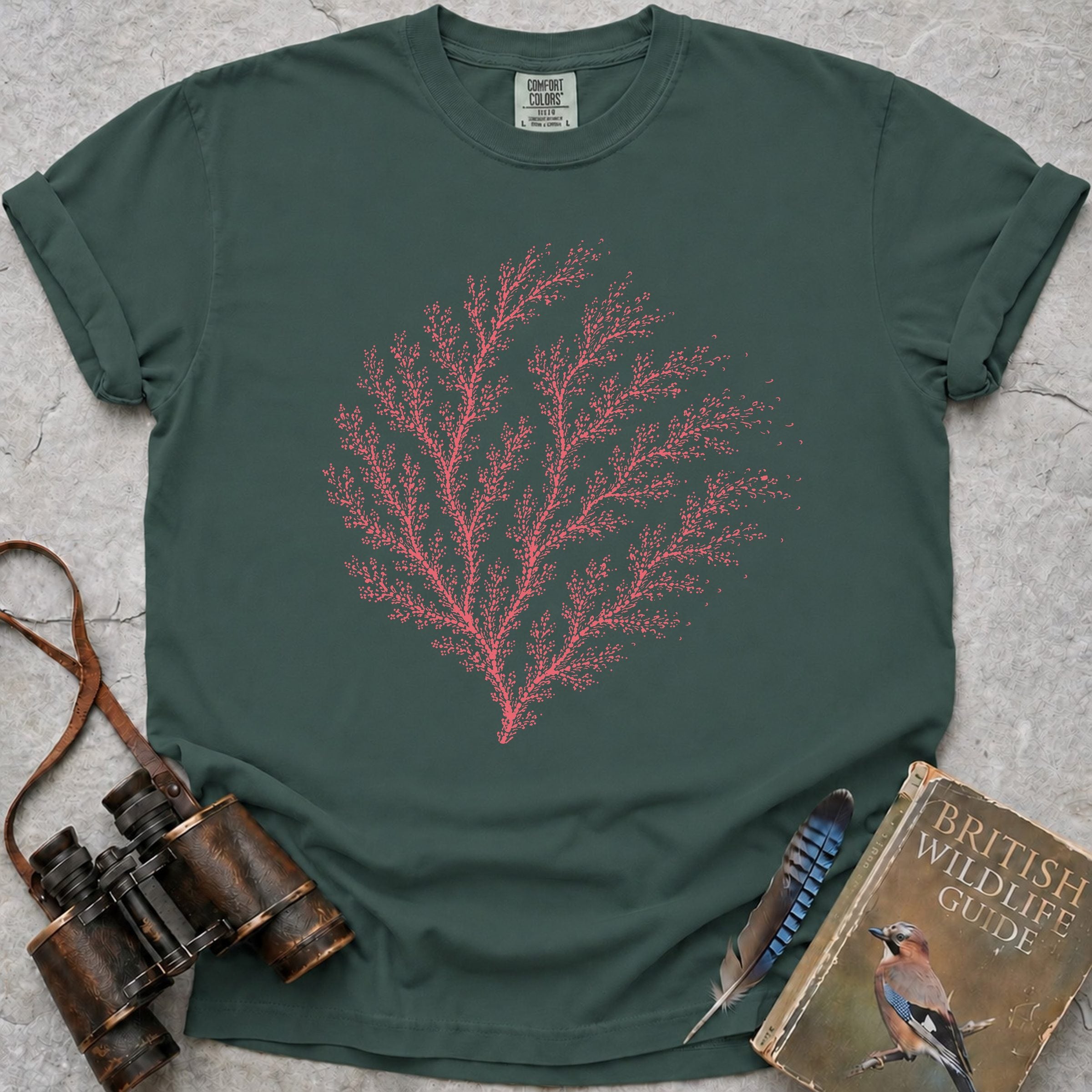 Coral Fan T-Shirt — blue spruce