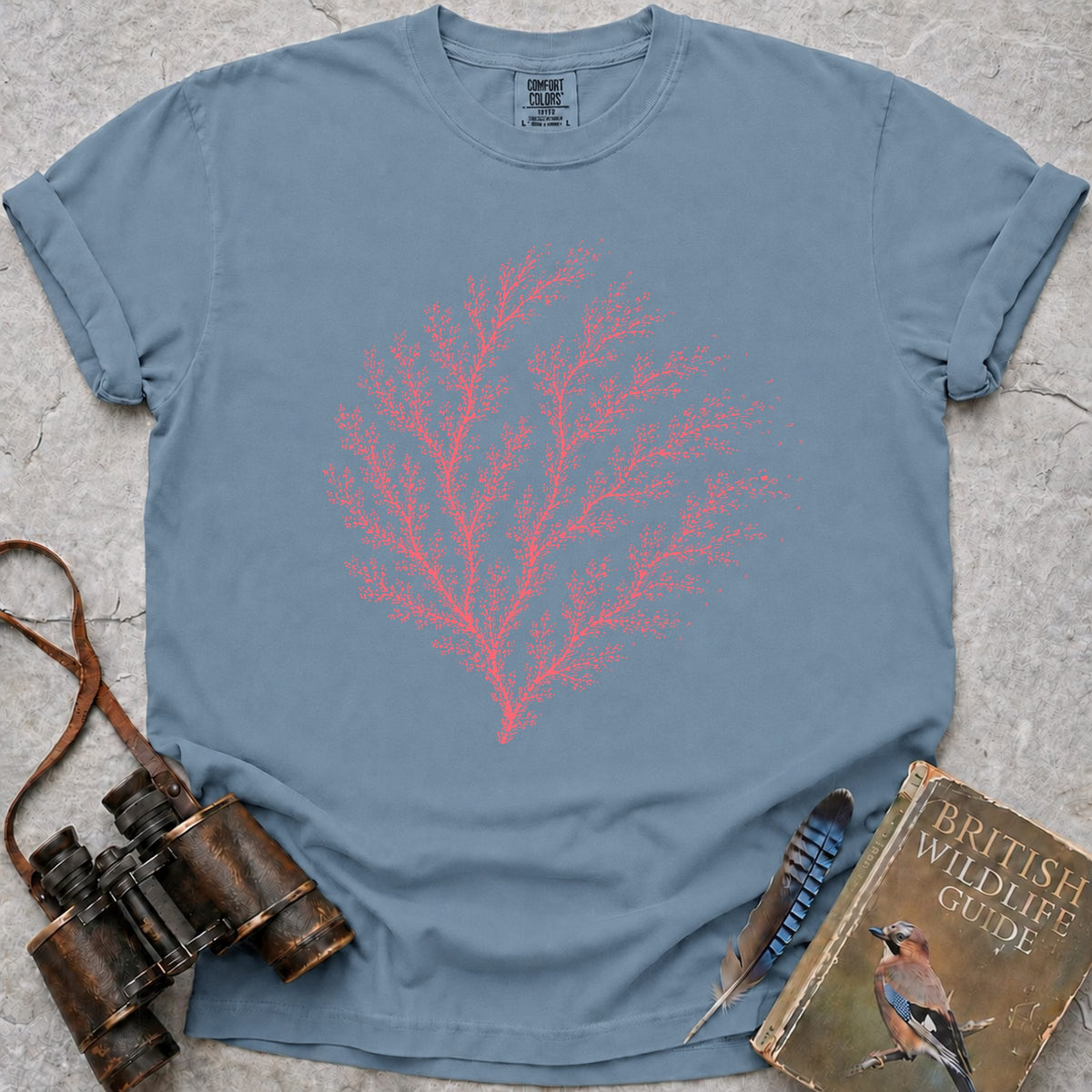 coral-fan — ice blue