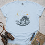 Cosmic Countryside Fox T-Shirt — chambray