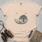Cosmic Countryside Fox T-Shirt — ivory