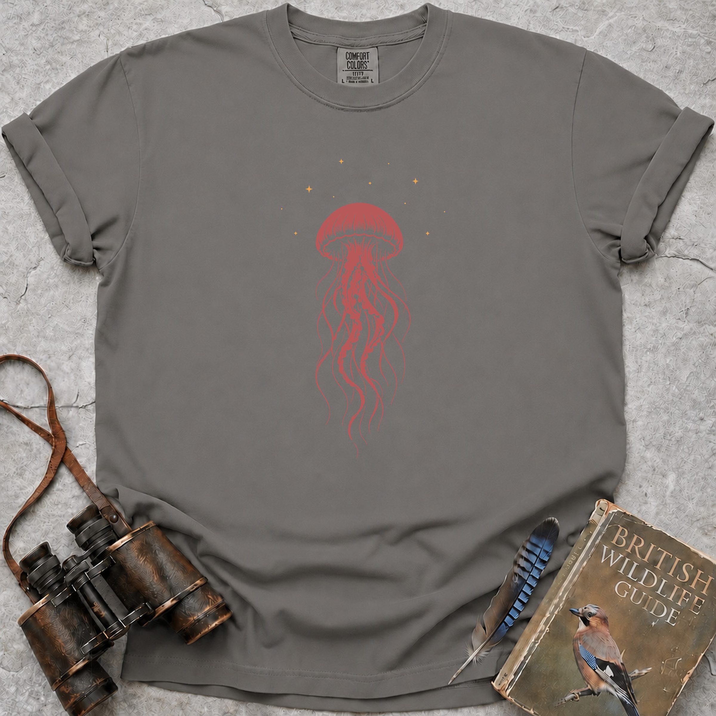 Cosmic Jellyfish T-Shirt — grey