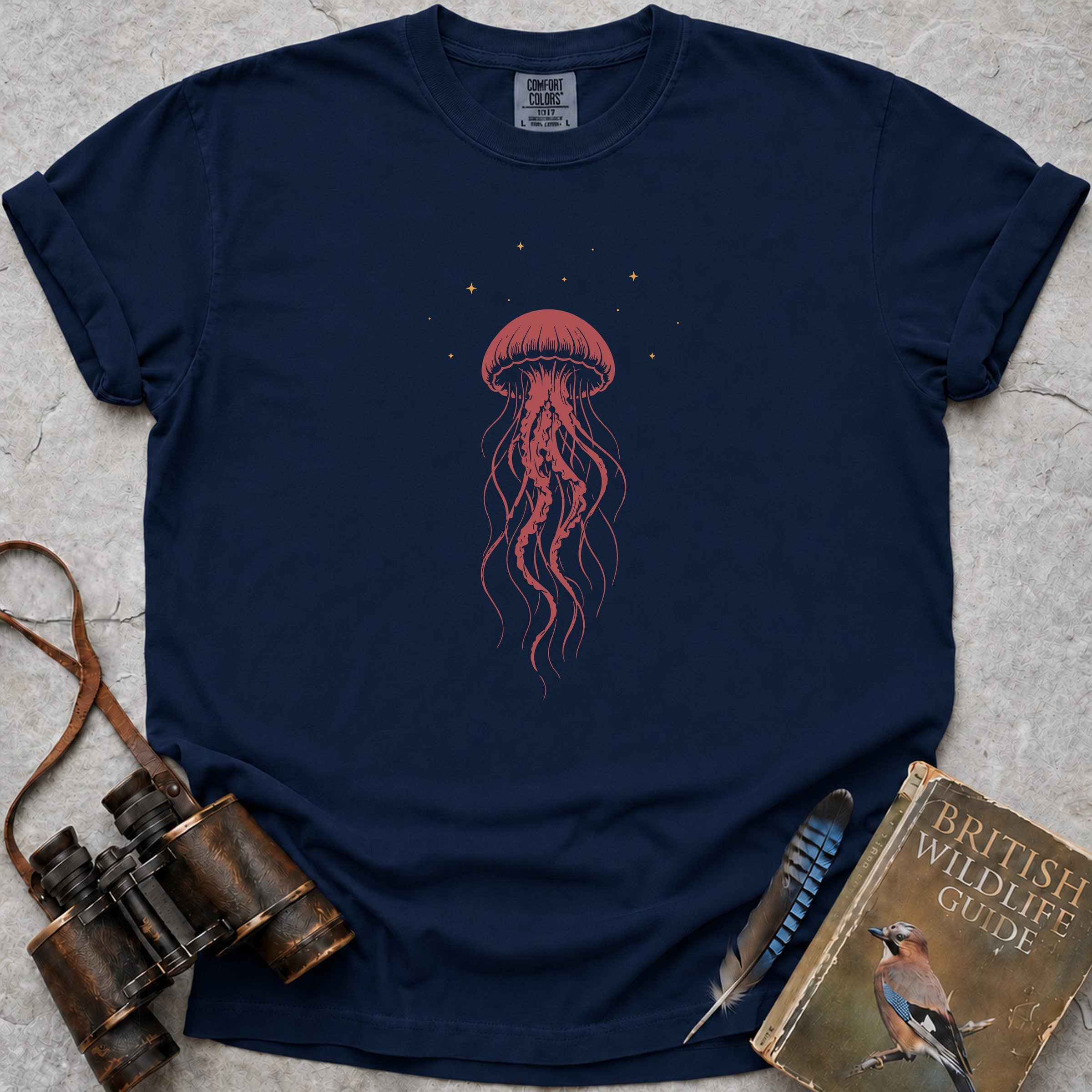 Cosmic Jellyfish T-Shirt — true navy