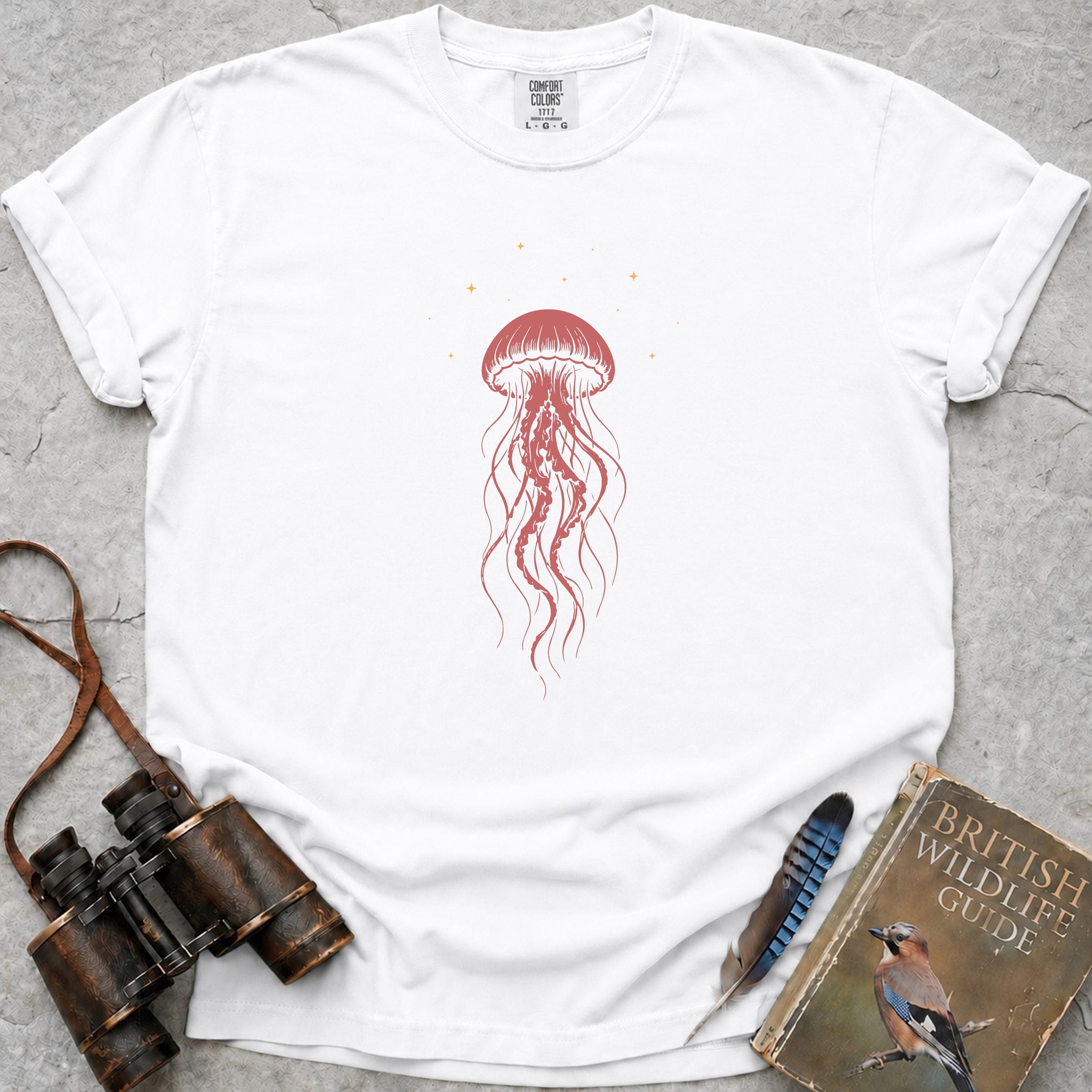 Cosmic Jellyfish T-Shirt — white