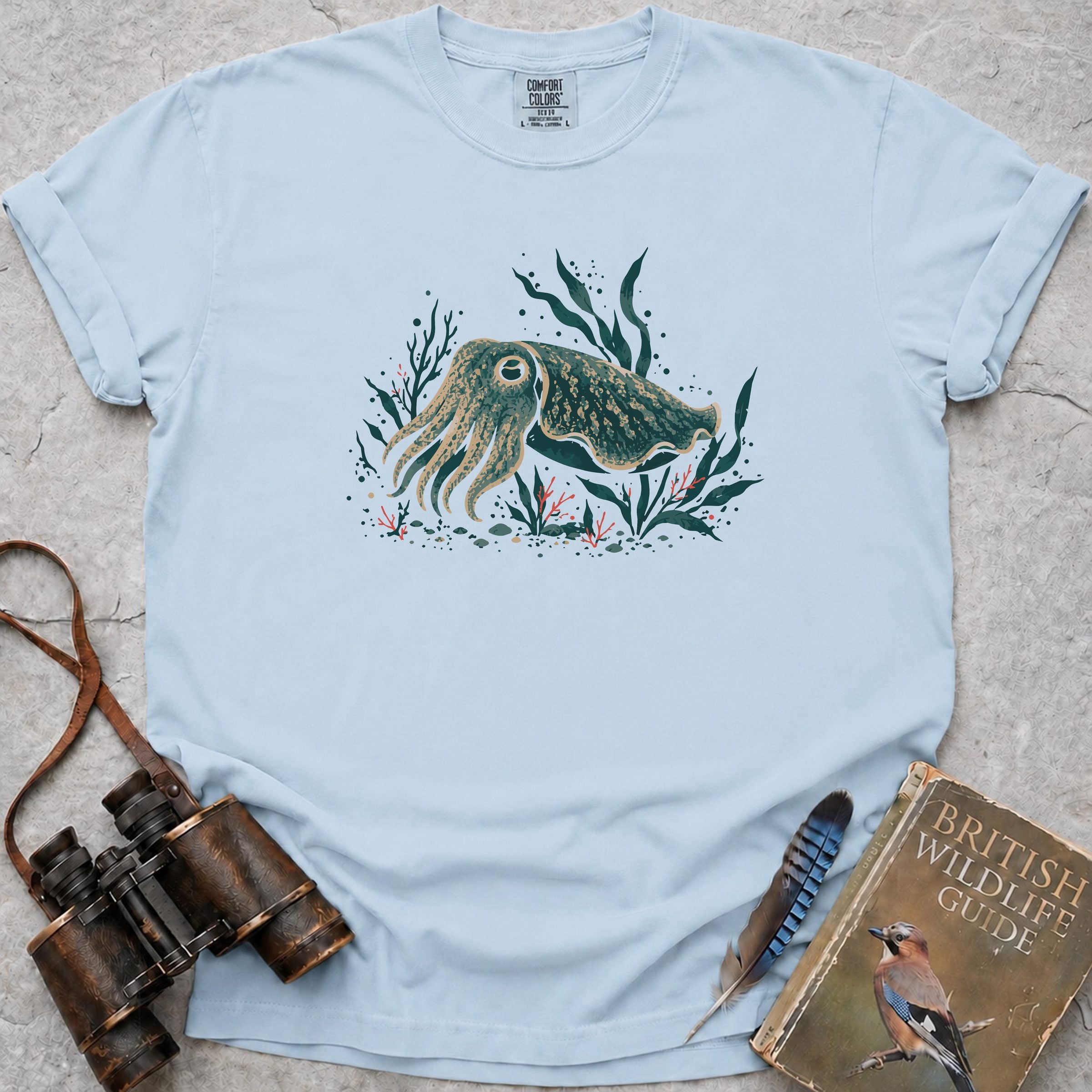 Curious Cuttlefish T-Shirt — chambray