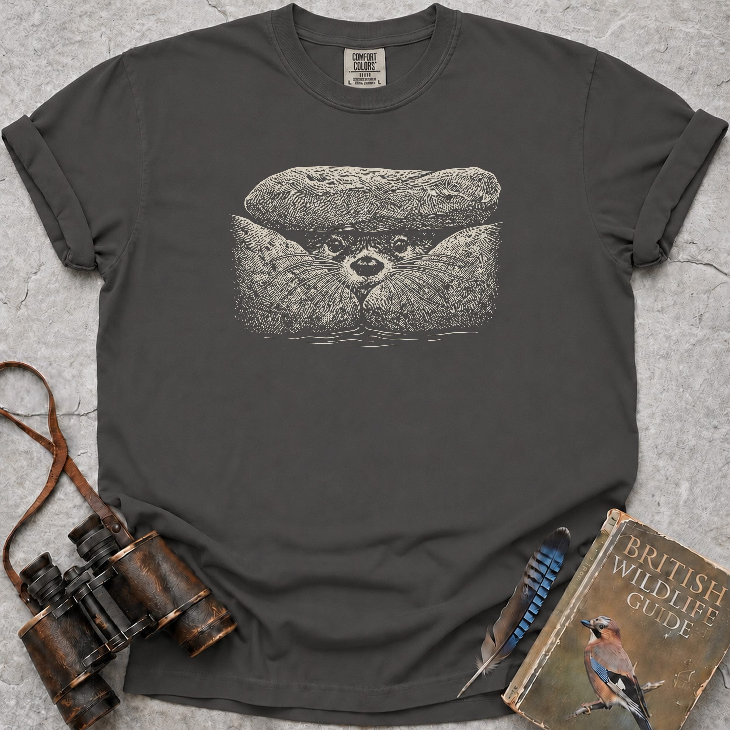 Curious Otter T-Shirt — pepper