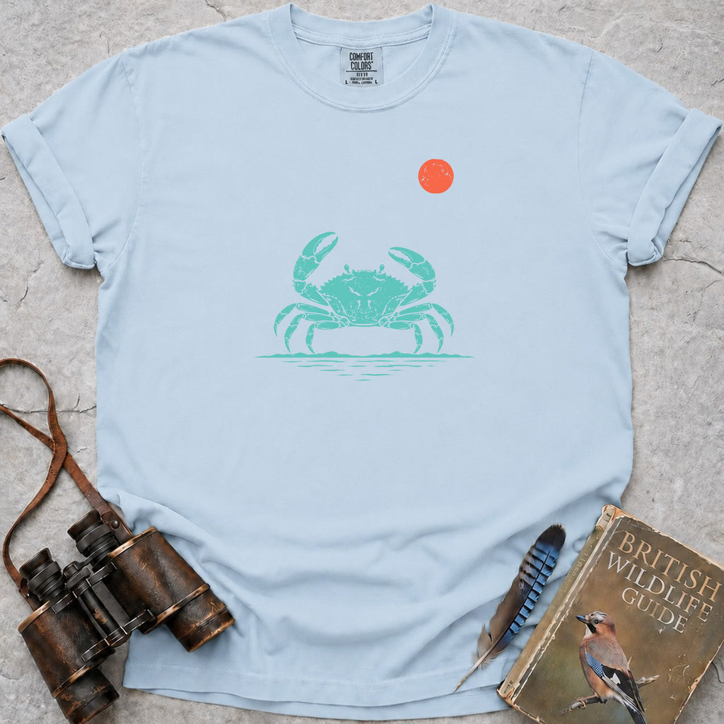 Dancing Crab At Sunrise T-Shirt — chambray