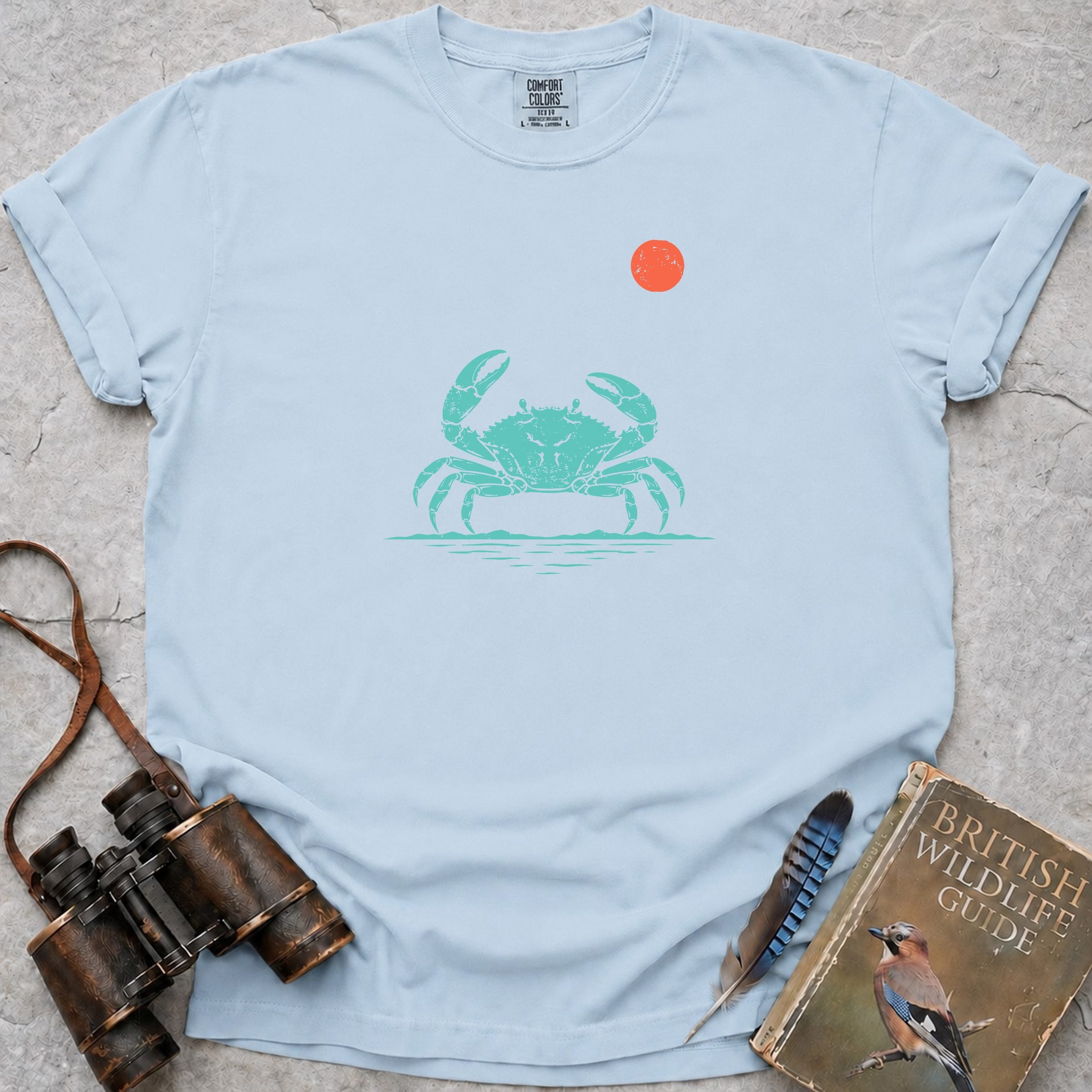 Dancing Crab At Sunrise T-Shirt — chambray