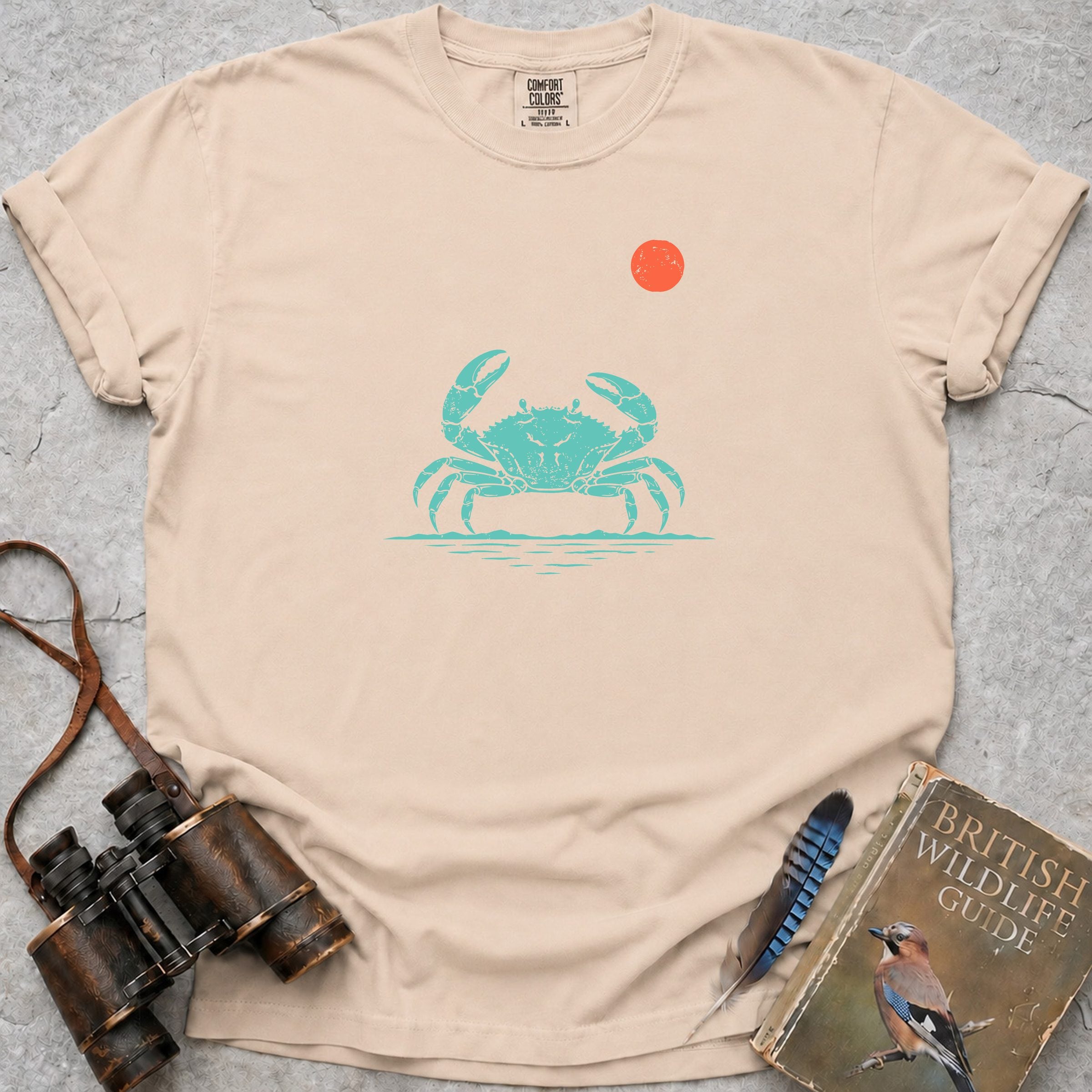 Dancing Crab At Sunrise T-Shirt — ivory