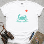 Dancing Crab At Sunrise T-Shirt — white