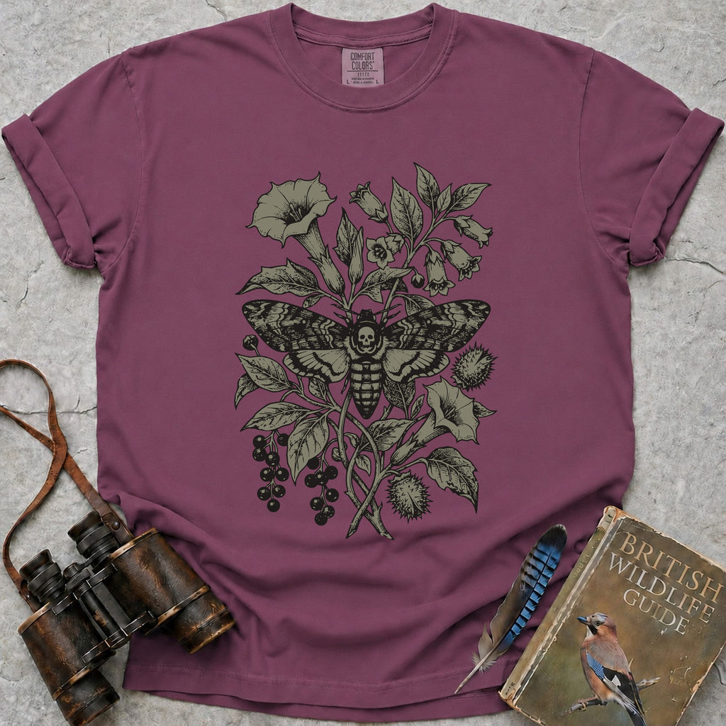 Death's Head Hawkmoth T-Shirt — berry