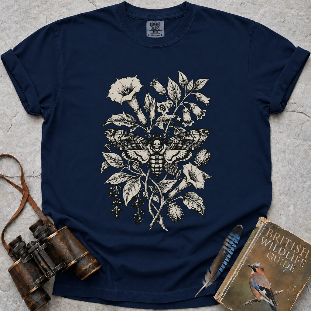 Death's Head Hawkmoth T-Shirt — true navy