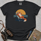 Deckchair Fox T-Shirt — black