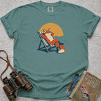Deckchair Fox T-Shirt — seafoam