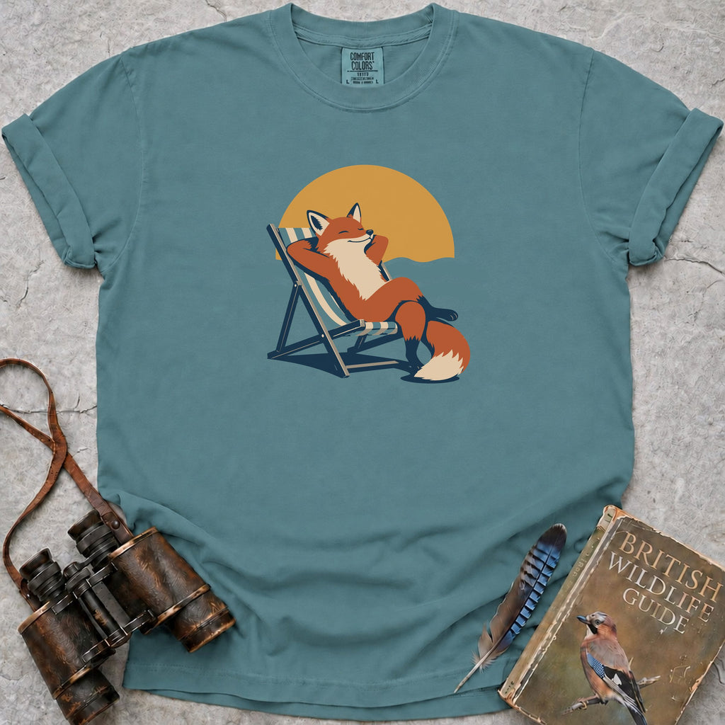 Deckchair Fox T-Shirt — seafoam