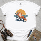 Deckchair Fox T-Shirt — white