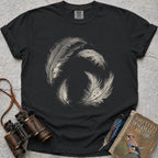 delicate-swirling-barn-owl-feathers — black