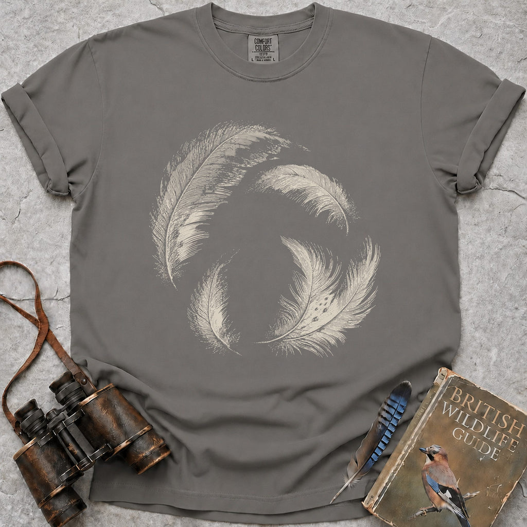 delicate-swirling-barn-owl-feathers — grey