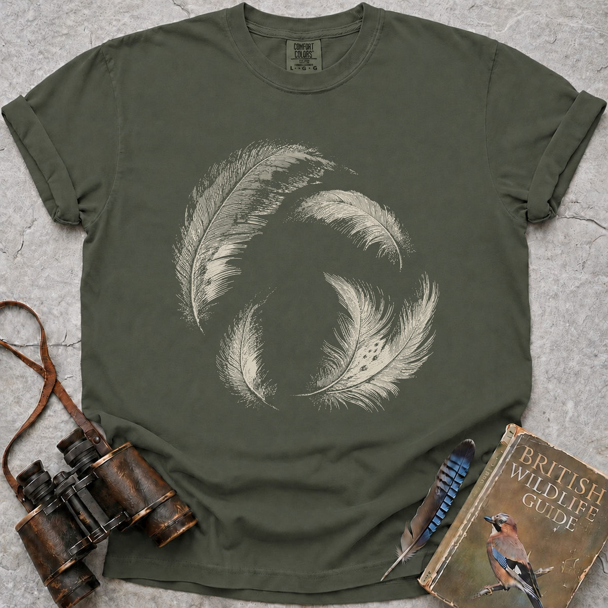 delicate-swirling-barn-owl-feathers — moss