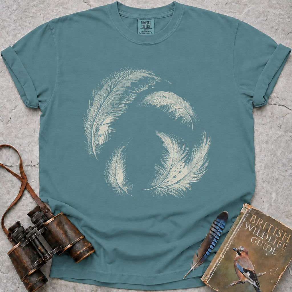 delicate-swirling-barn-owl-feathers — seafoam