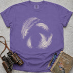 delicate-swirling-barn-owl-feathers — violet