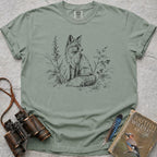 Delicate Woodland Fox T-Shirt — bay
