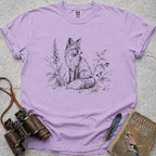 Delicate Woodland Fox T-Shirt — orchid