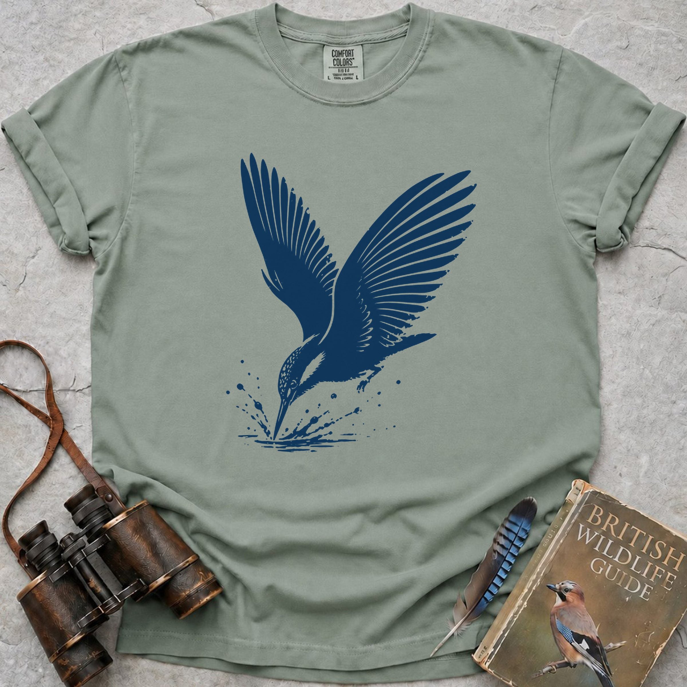 Diving Kingfisher T-Shirt — bay