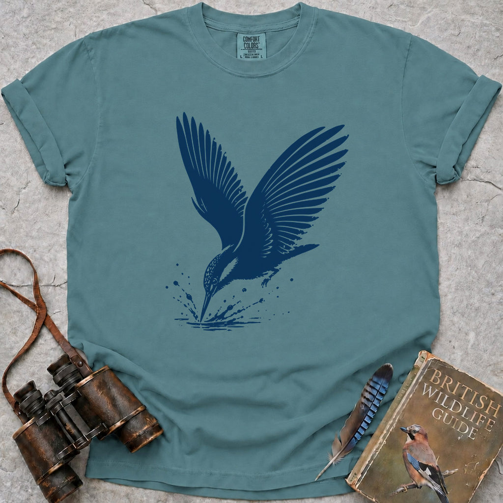Diving Kingfisher T-Shirt — seafoam