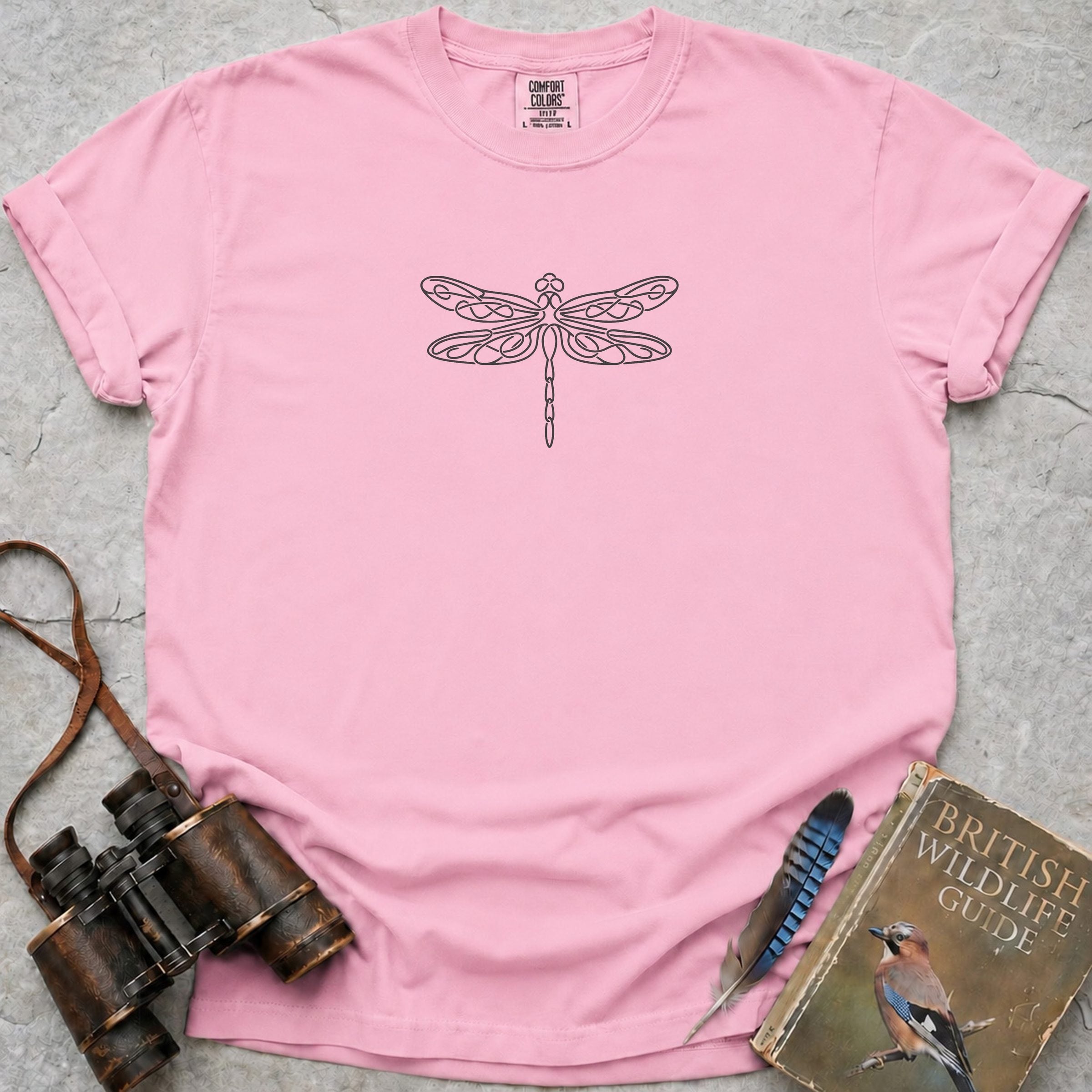 Dragonfly Line T-Shirt — blossom