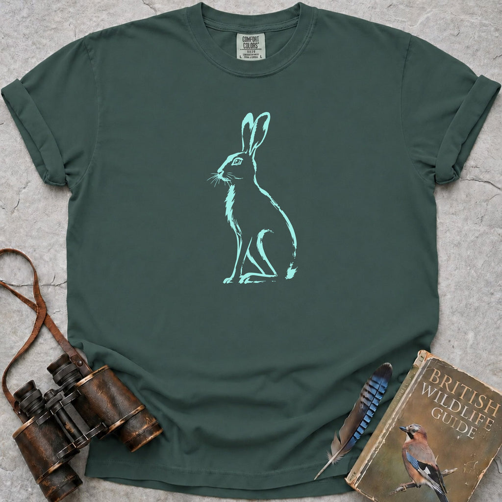 Electric Hare T-Shirt — blue spruce