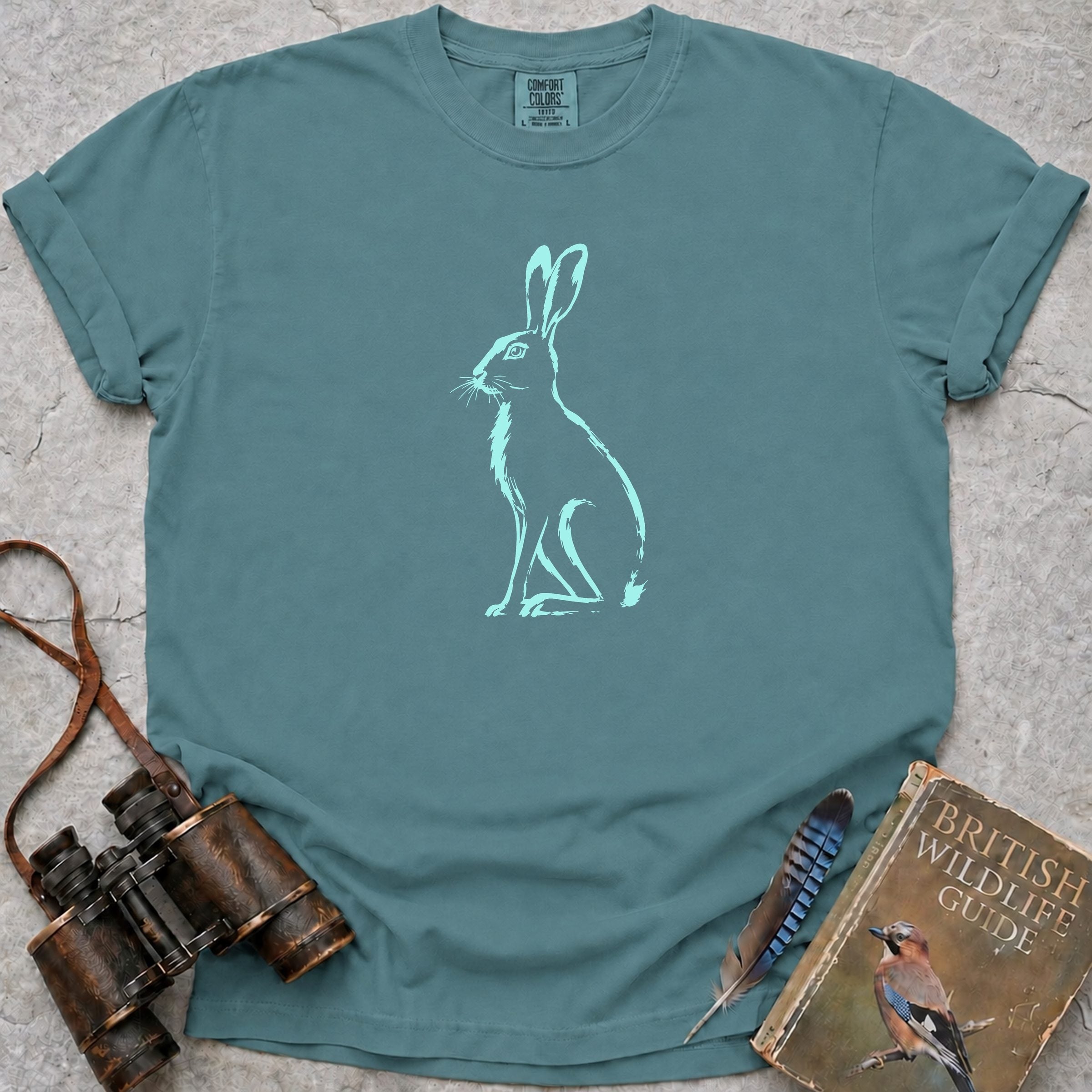 Electric Hare T-Shirt — seafoam