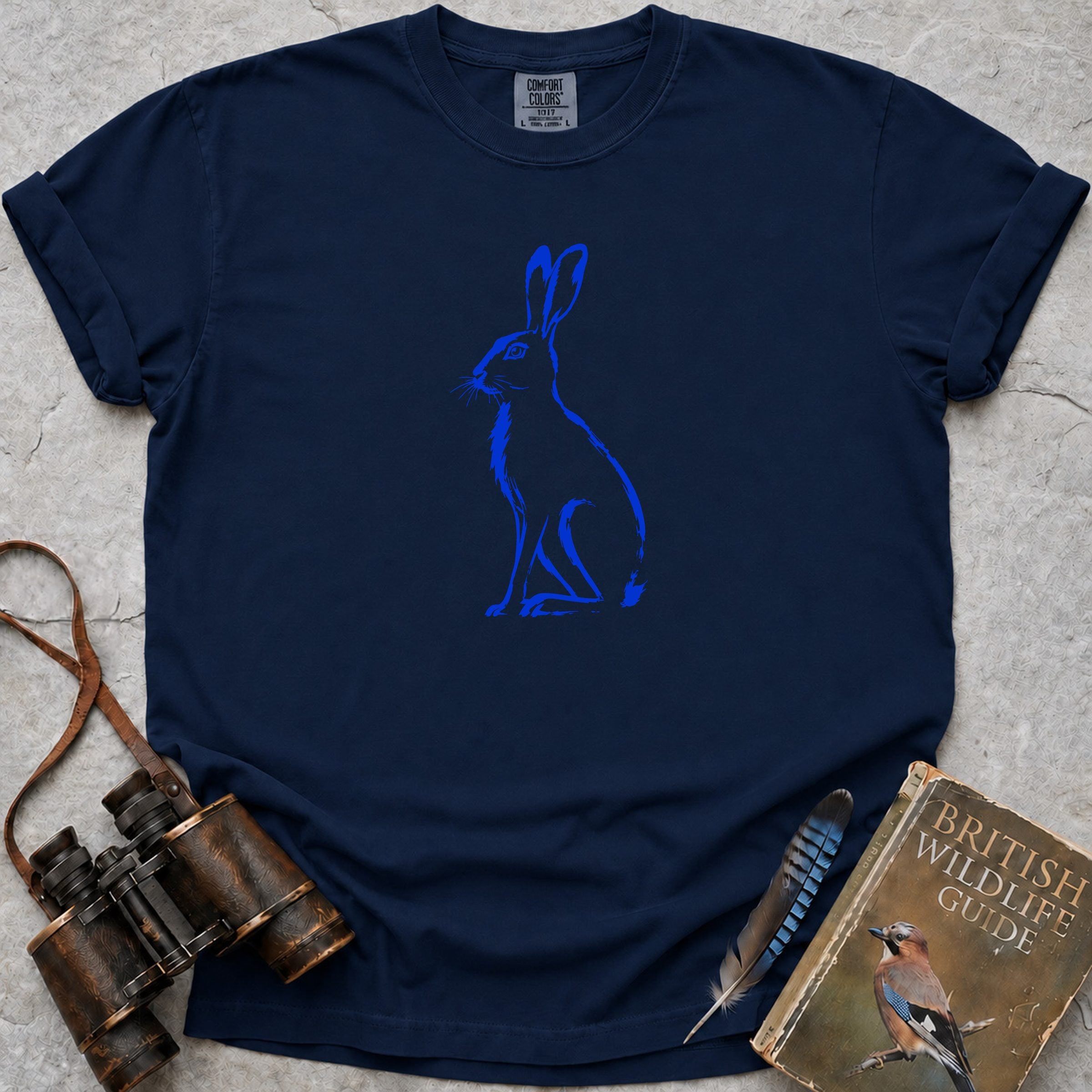 Electric Hare T-Shirt — true navy
