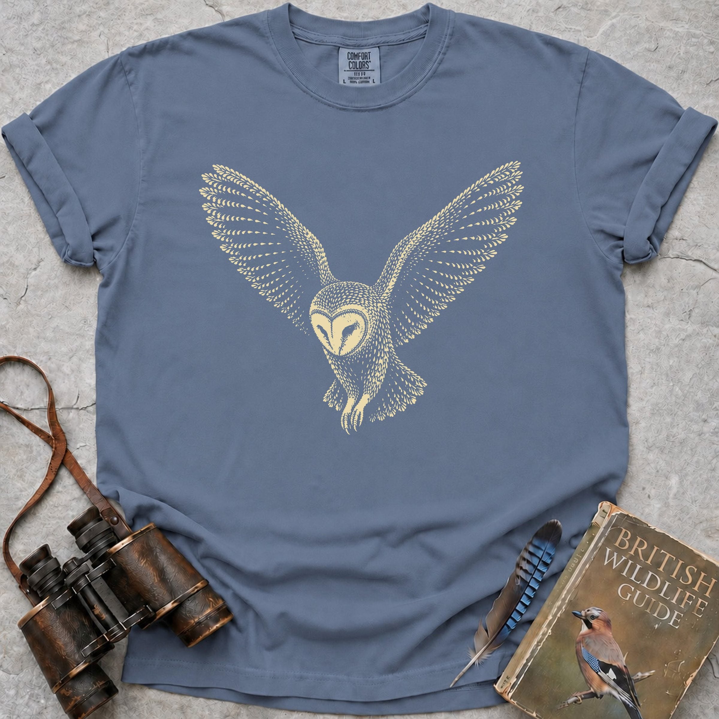 elegant-barn-owl-hover — blue jean